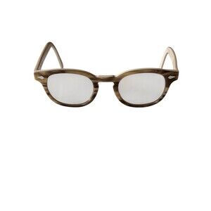 Vernon Gantry Wellington Cat Eye Eyeglasses Frames Beige Brown 030S